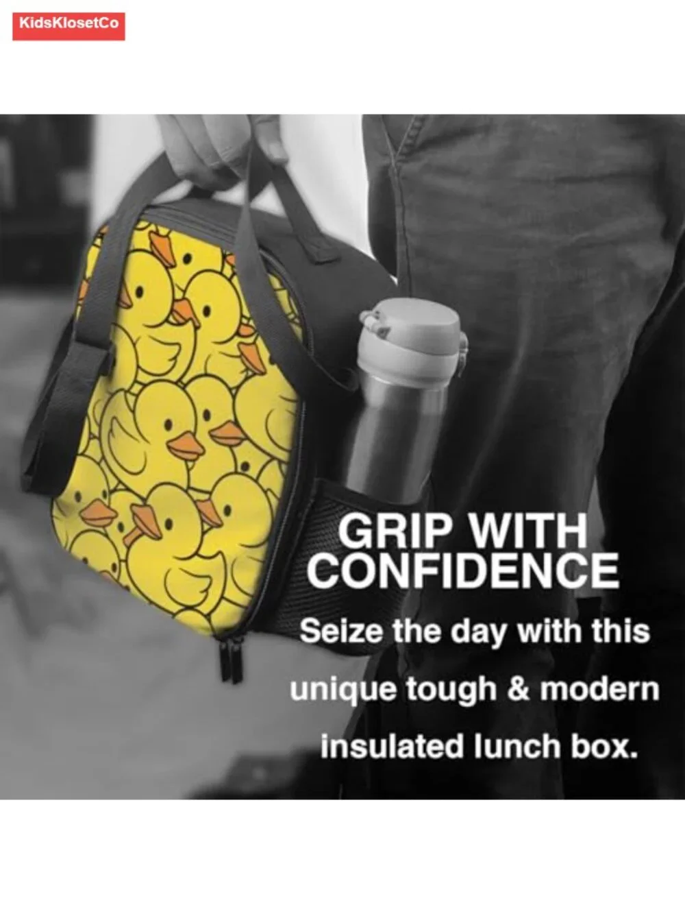 Insulated Lunch Bag for Kids & Adults - Leakproof Thermal Tote with Adjustable